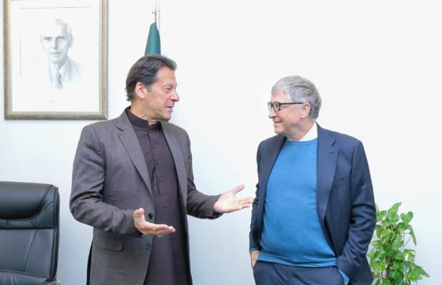 During his first visit to Pakistan, Bill Gates met with Prime Minister Imran Khan