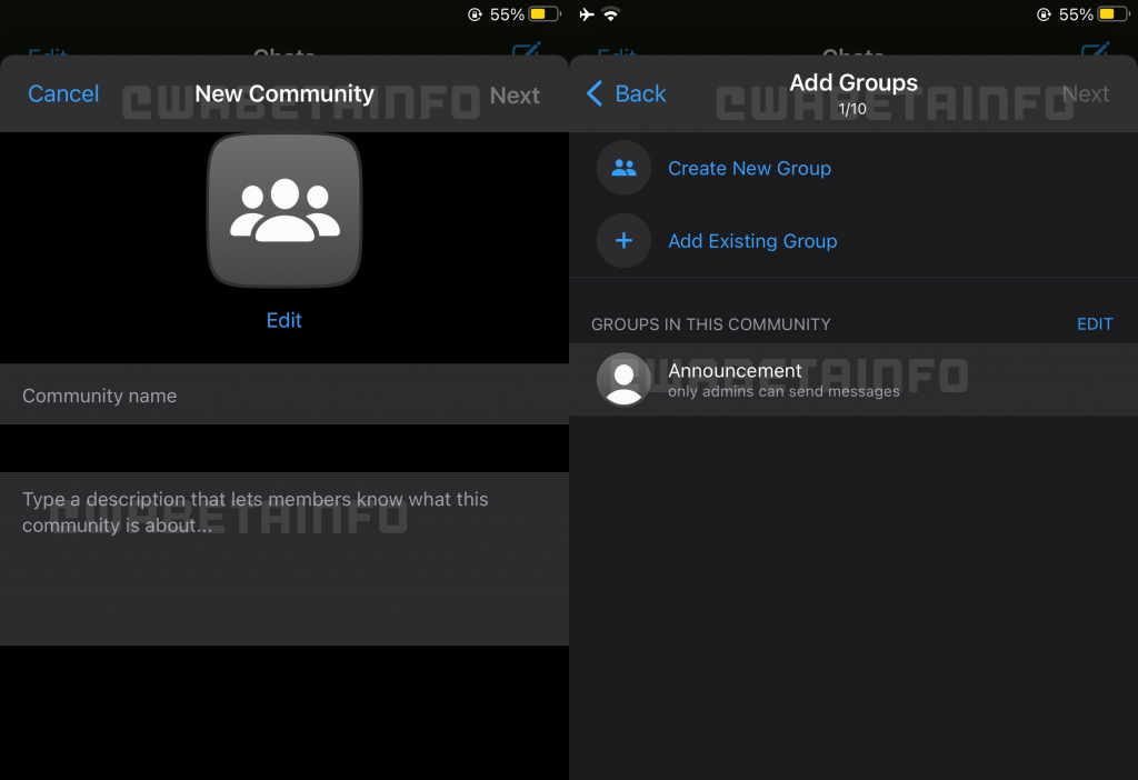 whatasapp community feature